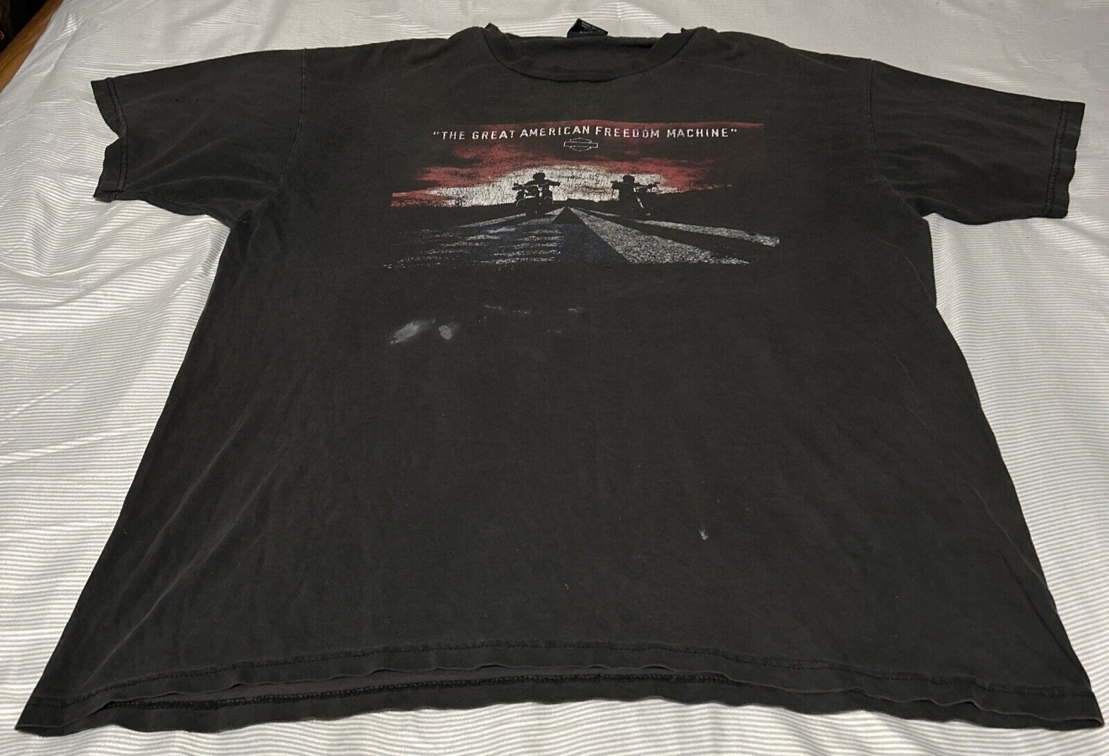 Harley Davidson of Indianapolis black T Shirt XL The Great American Machine