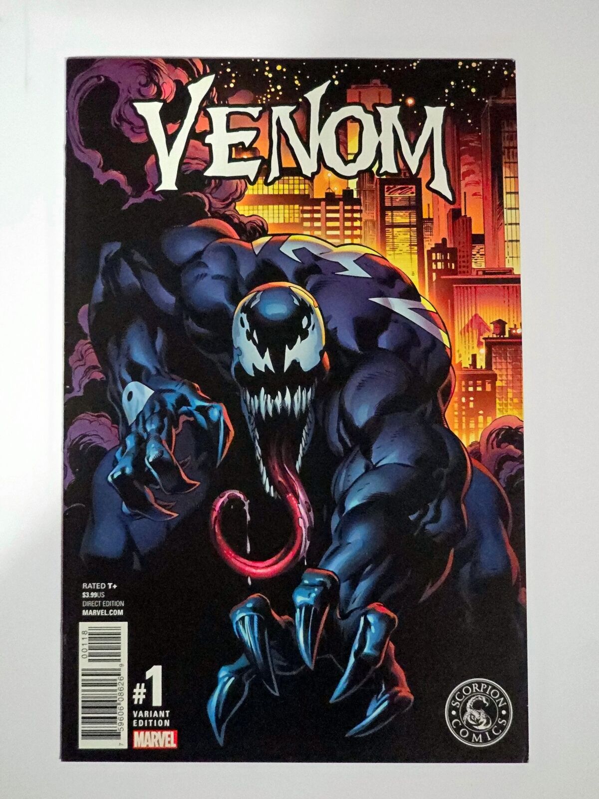 Venom #1  Marvel Comics 2017 VF/NM  Scorpion exclusive variant