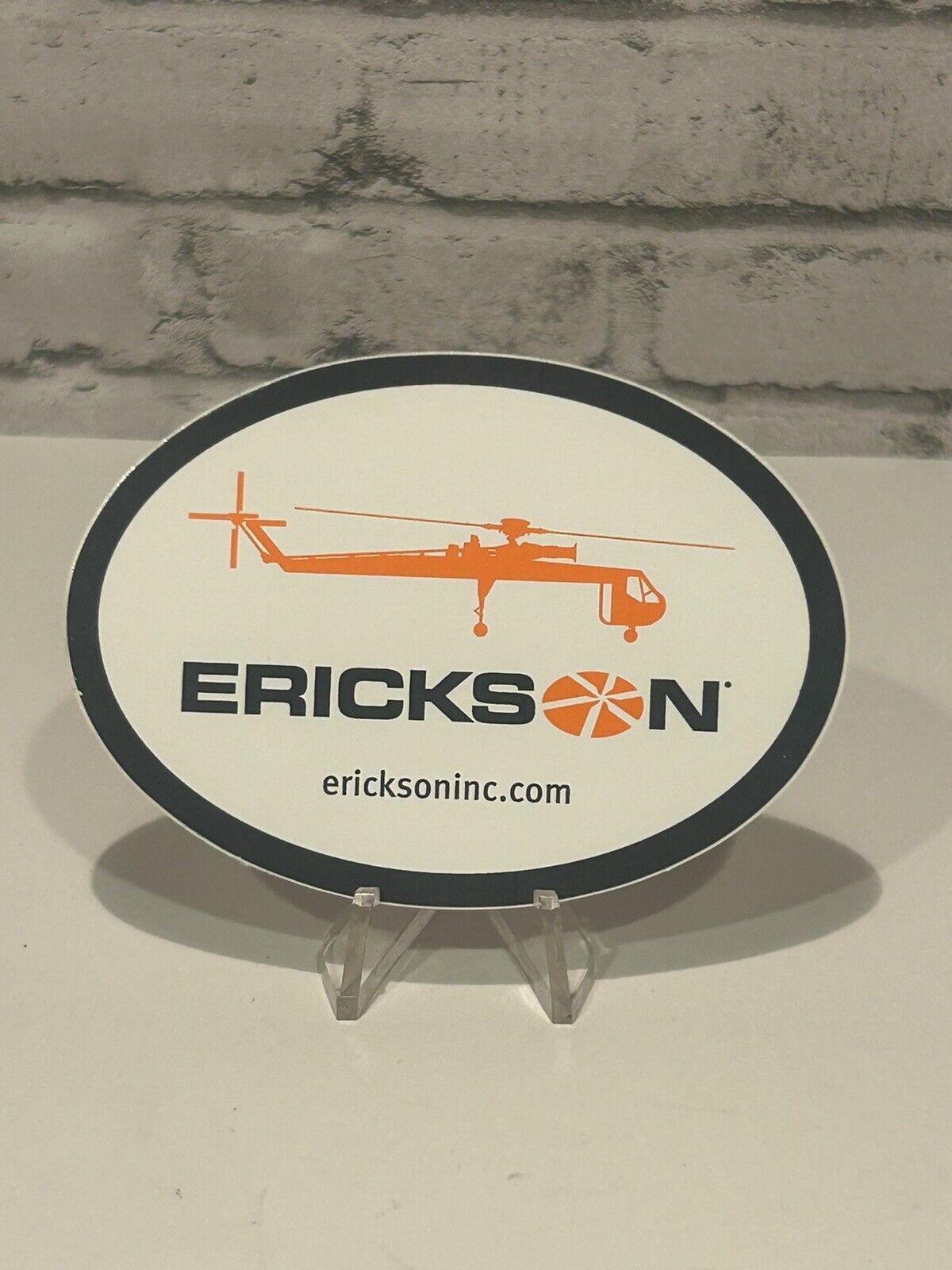 Erickson Air Crane Helicopter Lift Operating Engineers Hardhat Sticker Hard Hat