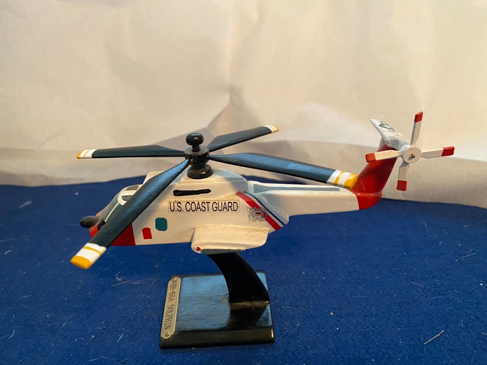 HH-65A Dolphin Helicopter Wooden Display Model 