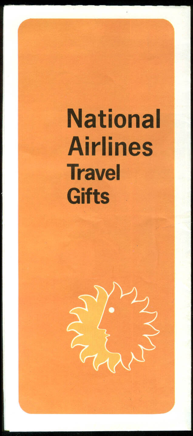 National Airlines Travel Gifts airline order form folder 1960s