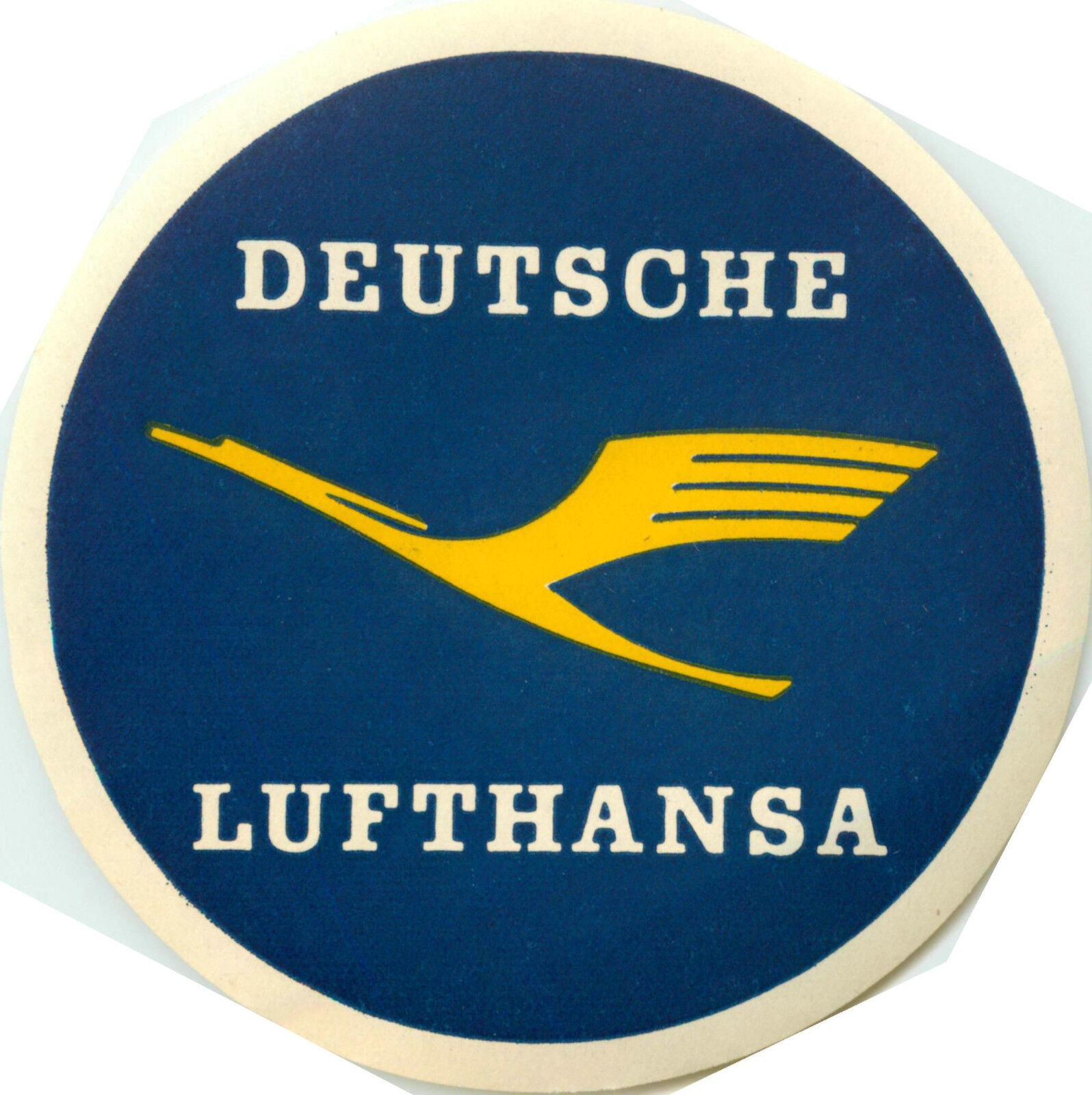 Deutsche LUFTHANSA / LUFT HANSA - Great Old Airline Luggage Label, circa 1955