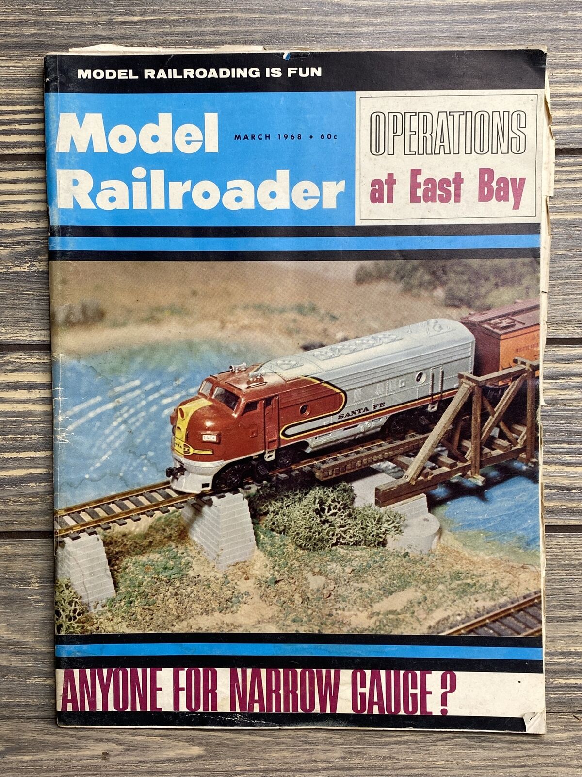 Vintage Magazine Model Railroader March 1968 Operations At East Bay