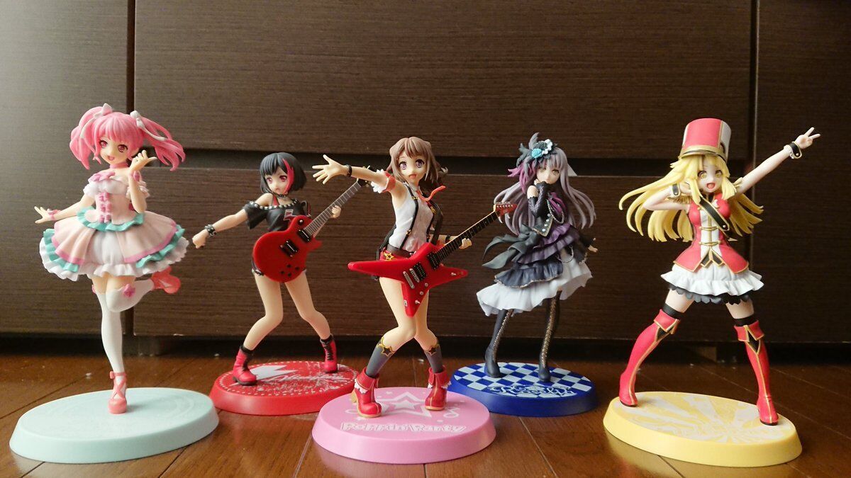 Bandori BanG Dream Girls Band Party Figure Set of 5 Sega No box