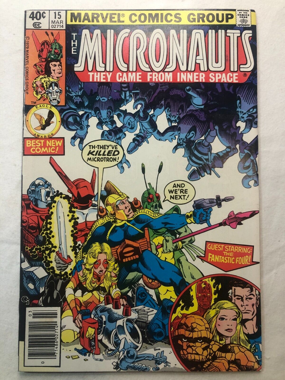 Micronauts #15 Mar 1980 Vintage Bronze Age Marvel Comics Pristine Condition