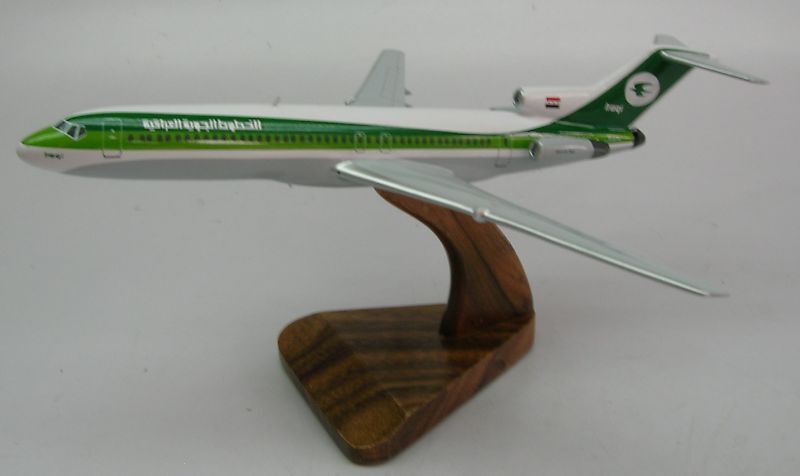 B-727 Iraqi Airways Boeing Airplane Desktop Wood Model Regular New 