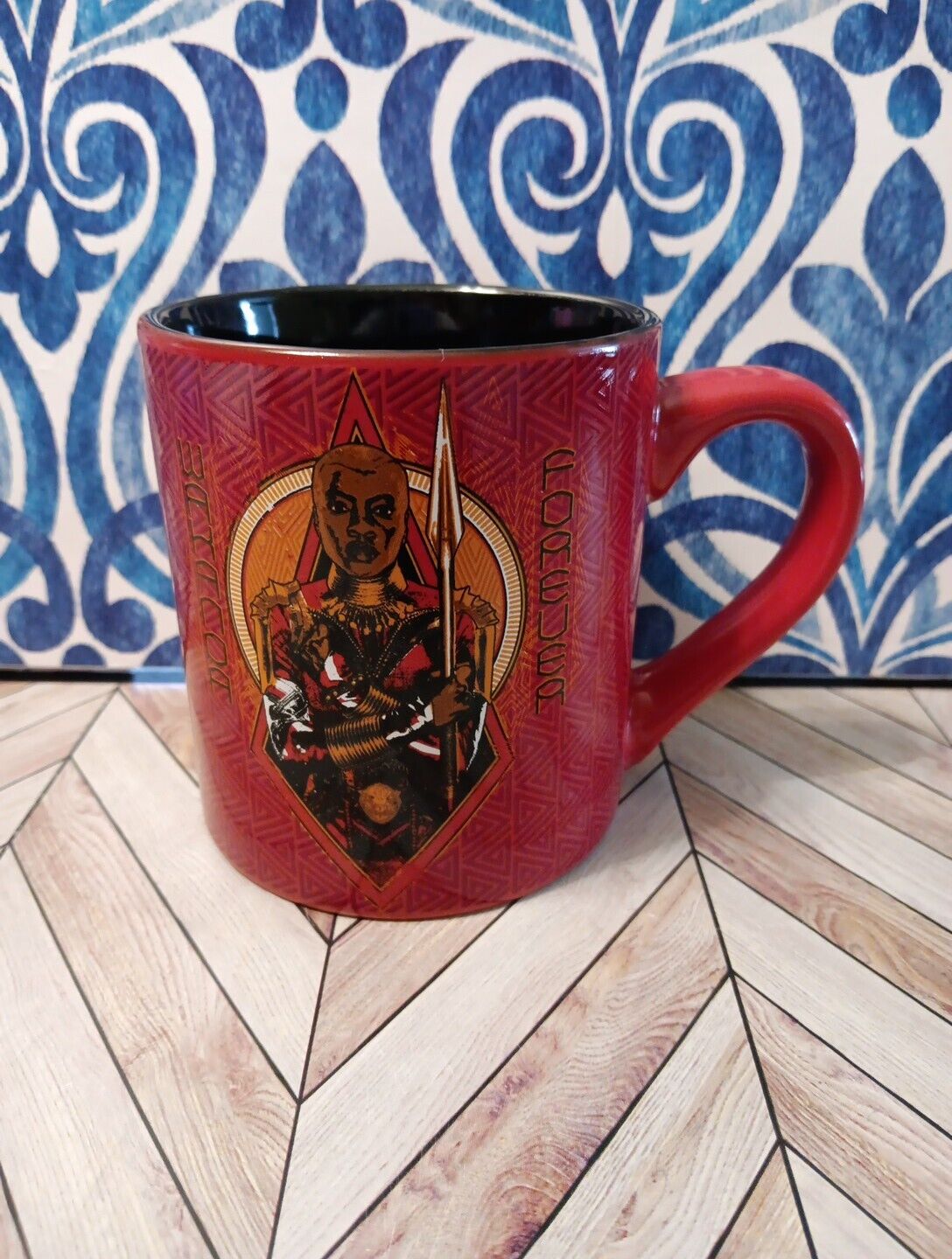 Marvel Black Panther Wakanda Forever 14 oz. Red Ceramic Mug