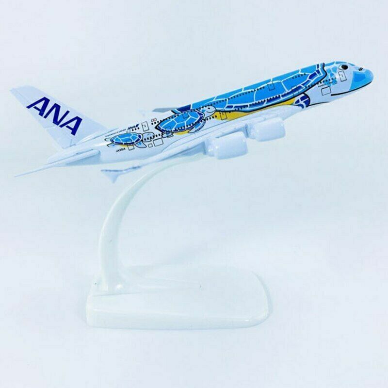  Airplanes Japan ANA Airlines Airbus A380 Blue HONU Lani Ka La Plane 1:400 Scale