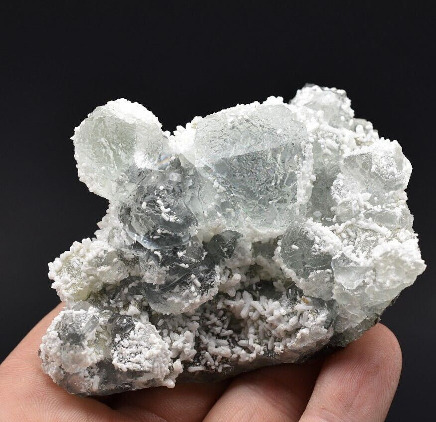 Fluorite with Quartz - Xianghualing Mine, Hunan, China