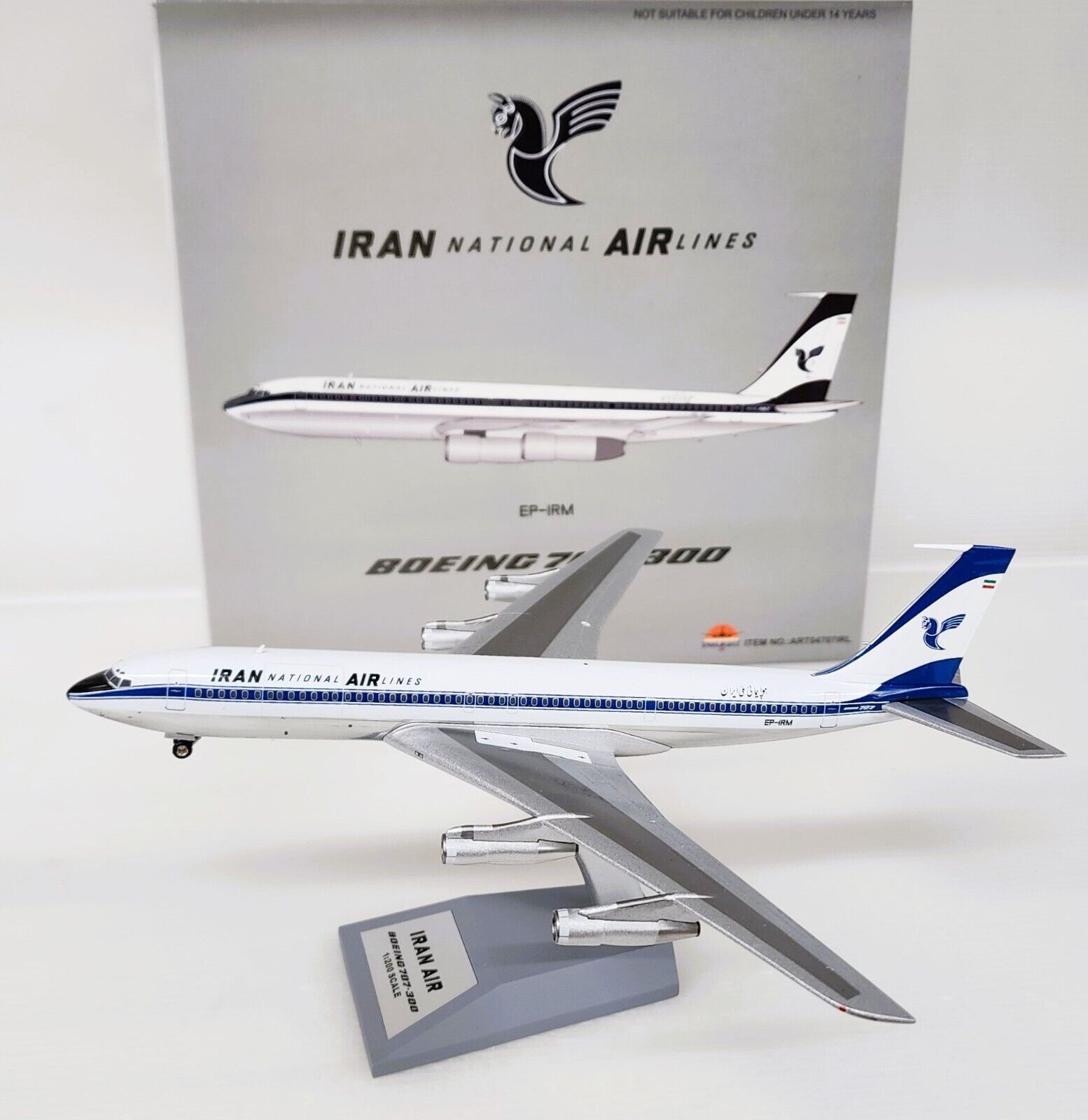 Inflight ART04707IRL Iran Air Boeing 707-300 EP-IRM Diecast 1/200 Model Airplane