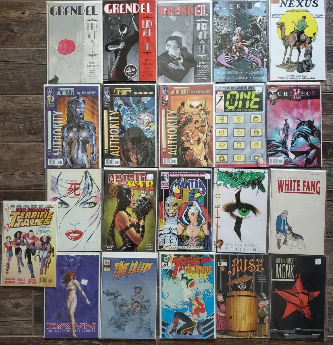 Lot of 21 Independent Comics - GRENDEL - BULLETPROOF MONK - Various Titles