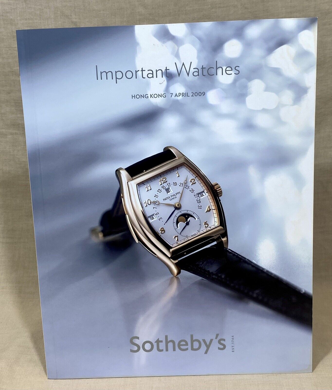 SOTHEBY'S 2009 Hong Kong Auction Catalogue Important Watches Rolex Patek OEM /
