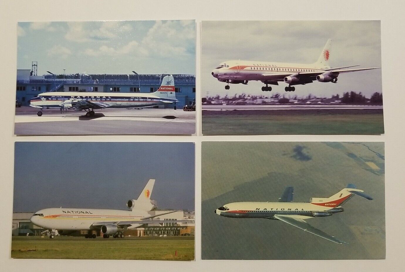 2 MEA (Middle East Airline) Postcards (Boeing 747-284B & 720-023B)