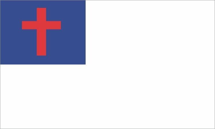 5in x 3in Christian Flag Magnet Car Truck Vehicle Magnetic Sign