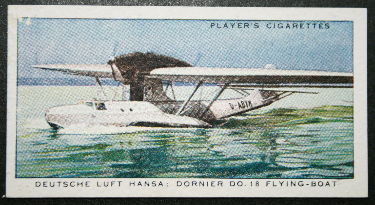 DORNIER DO18  Flying Boat  Lufthansa   Vintage 1936 Card  DD16MS