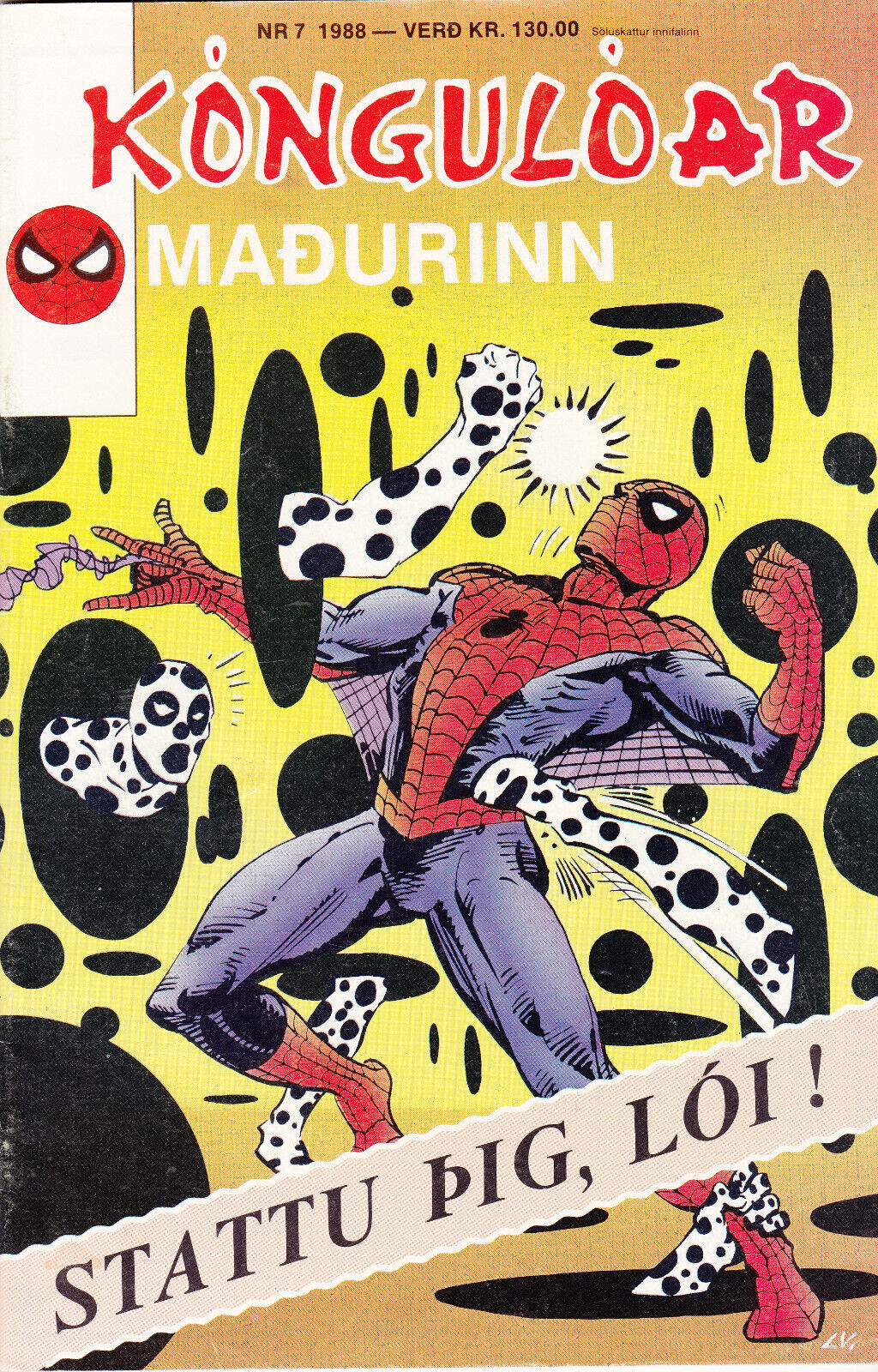 Spider-Man / Kóngulóarmaðurinn  #7  (1988) in Icelandic 