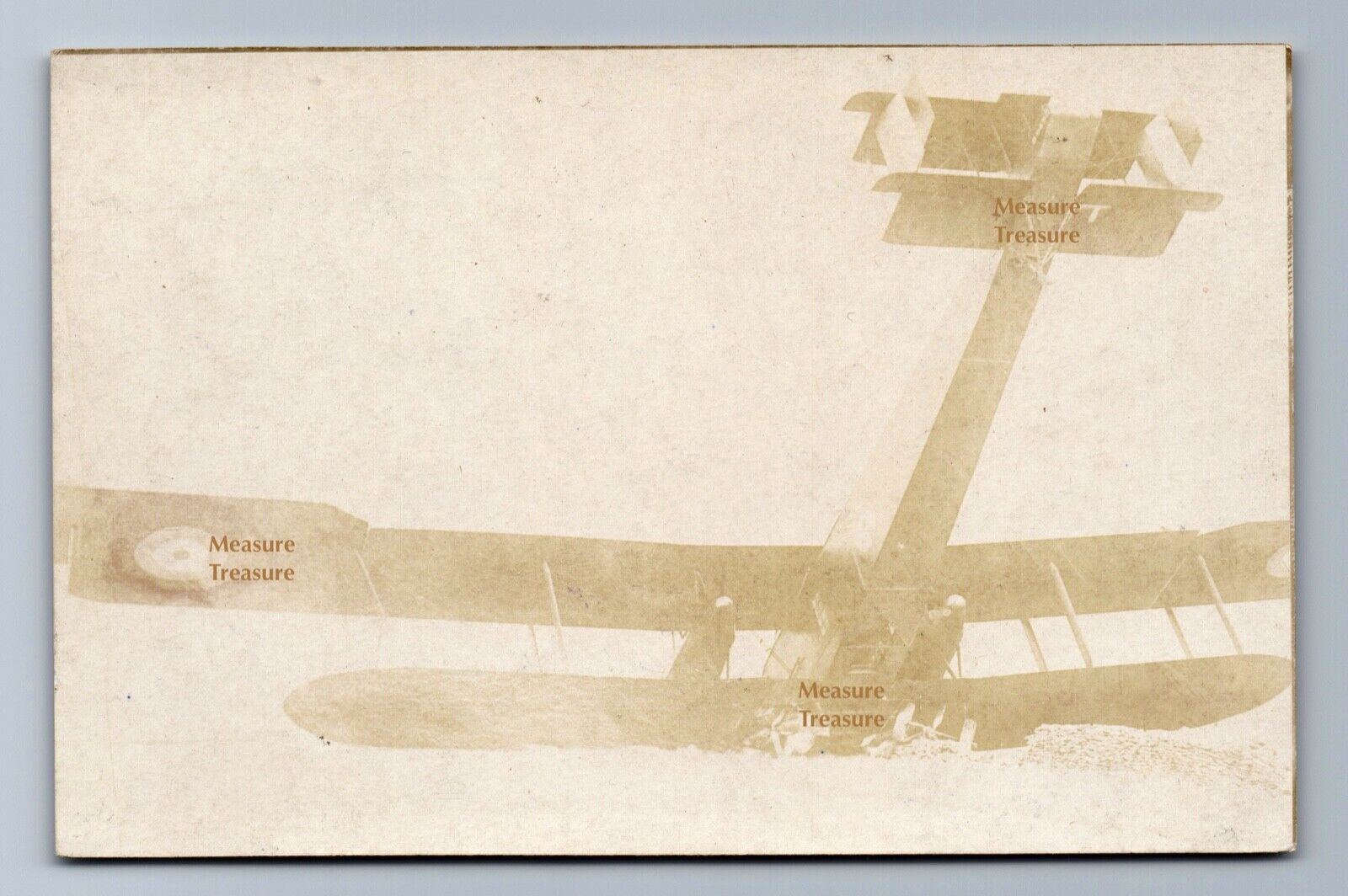 1919 RPPC HANDLEY PAGE BIPLANE BOMBER CRASH PILOT ESCAPED AIRPLANE Postcard PS