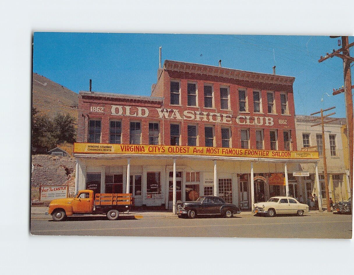 Postcard Old Washoe Club Virginia City Nevada USA