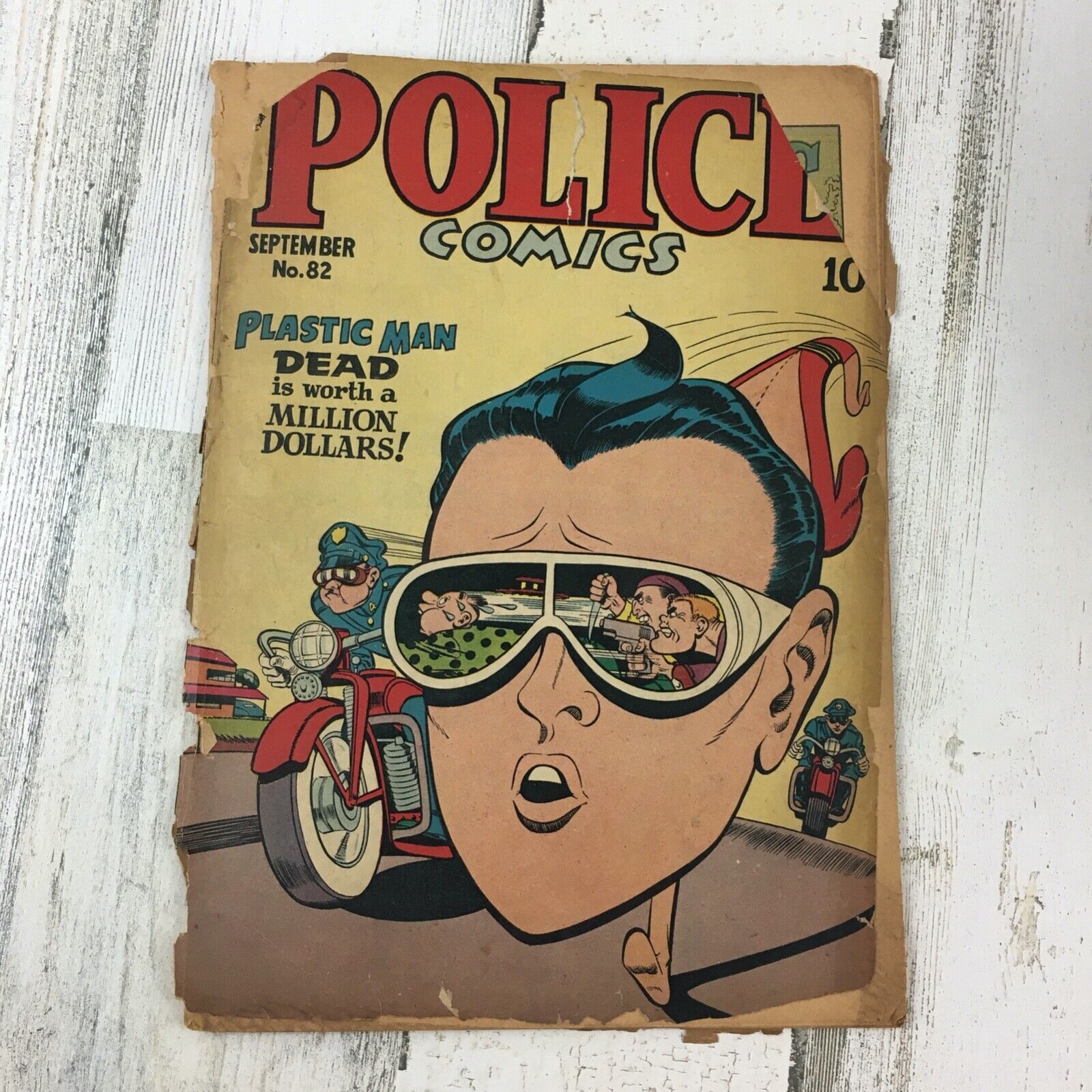 Police Comics #82 Golden Age Plastic Man Vtg Quality 1948