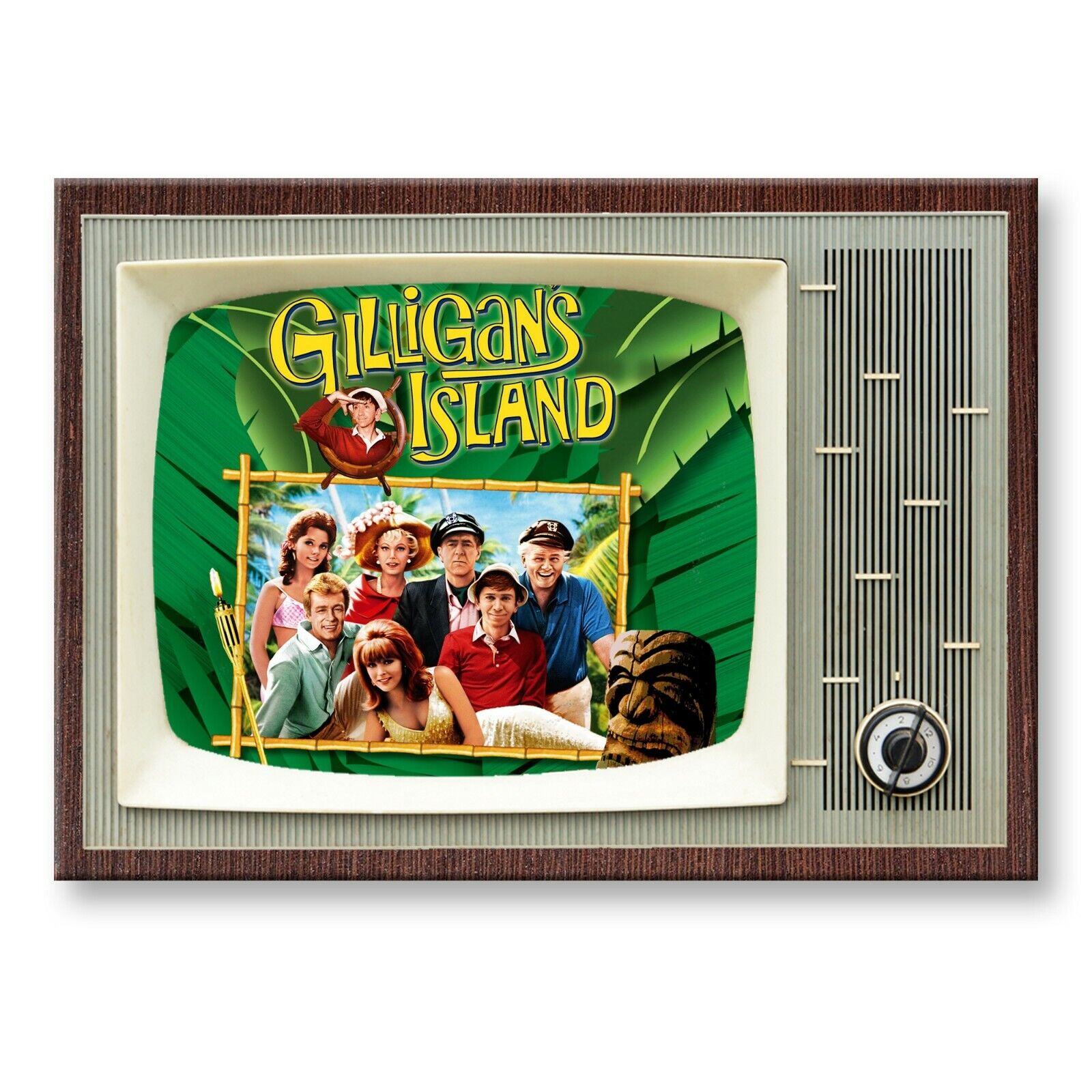 GILLIGANS ISLAND TV Show Classic TV 3.5 inches x 2.5 inches Steel FRIDGE MAGNET