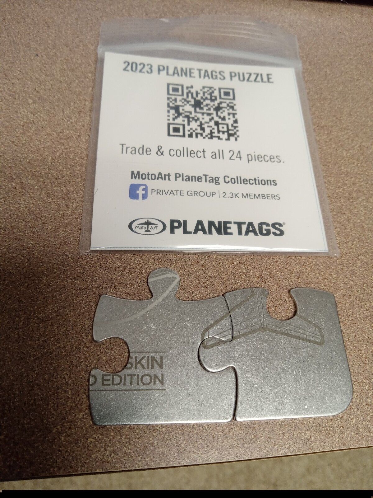5a & 5b Puzzle Piece - Plane Tag / Planetags