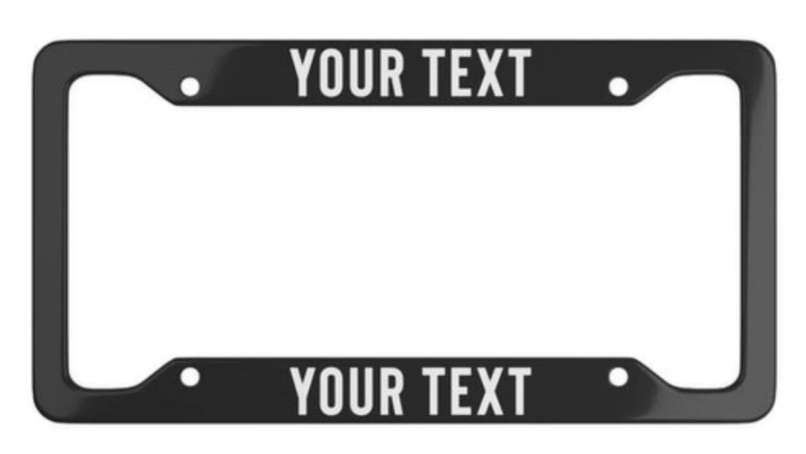 Personalize your own METAL License Plate Frame