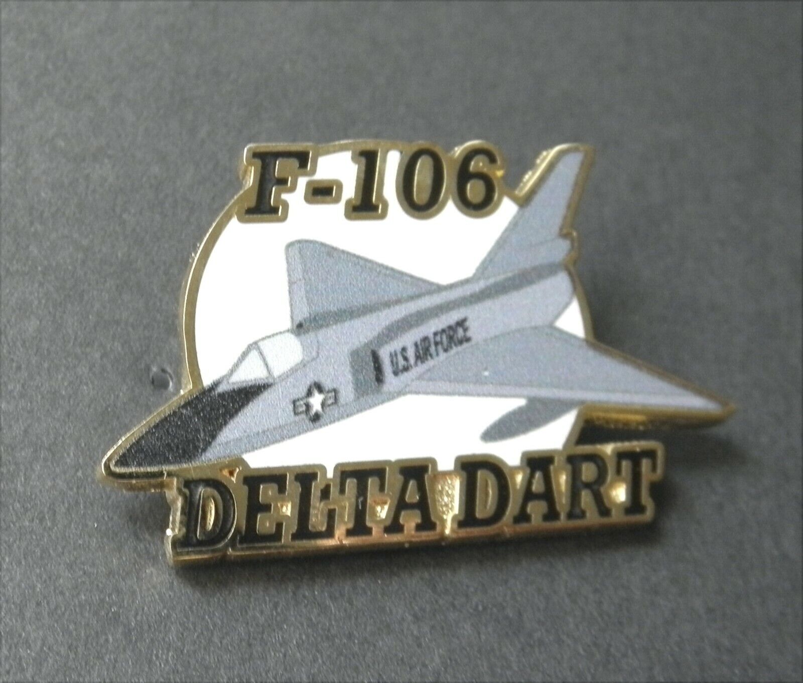 Convair F-106 Delta Dart USAF Air Force Aircraft Lapel Pin 1.3 inches