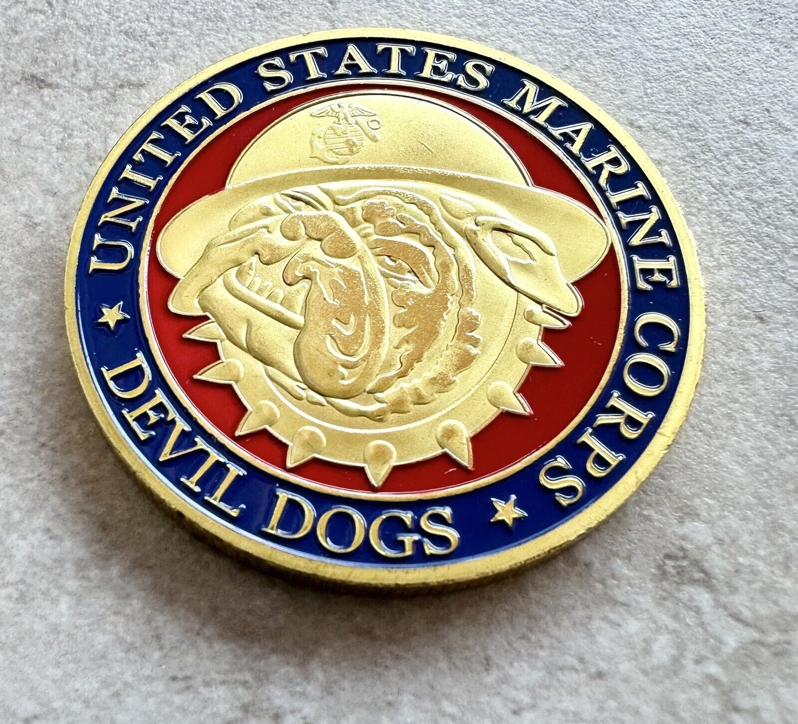 US MARINE CORPS - DEVIL DOGS Challenge Coin