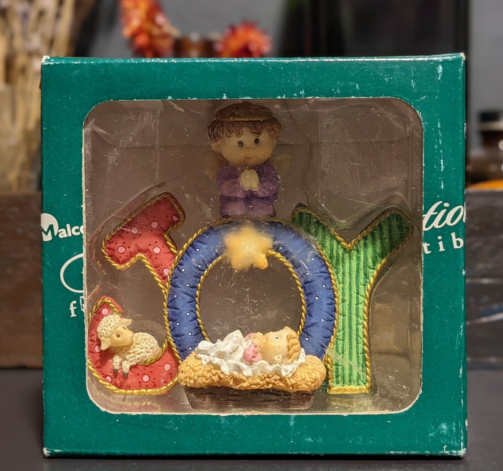 Vintage Traditional Collectibles Malco Joy Nativity Ornament New in Original Box
