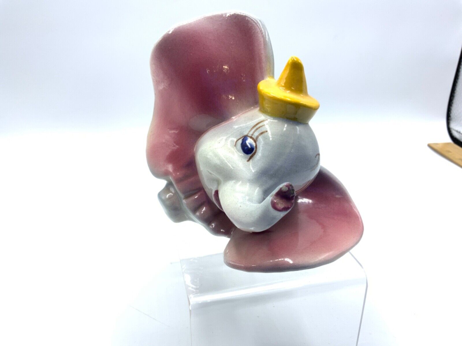 Vintage Ken Shaw Pottery Dumbo Disney Figurine Excellent 4x5.75 inches