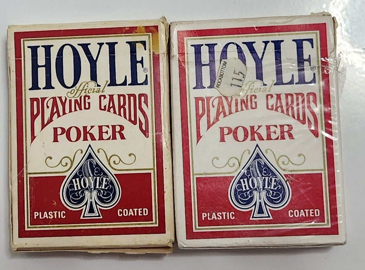 LOT OF TWO DECKS, HOYLE OFFICIAL PLAYING CARDS / NEVADA FINISH
