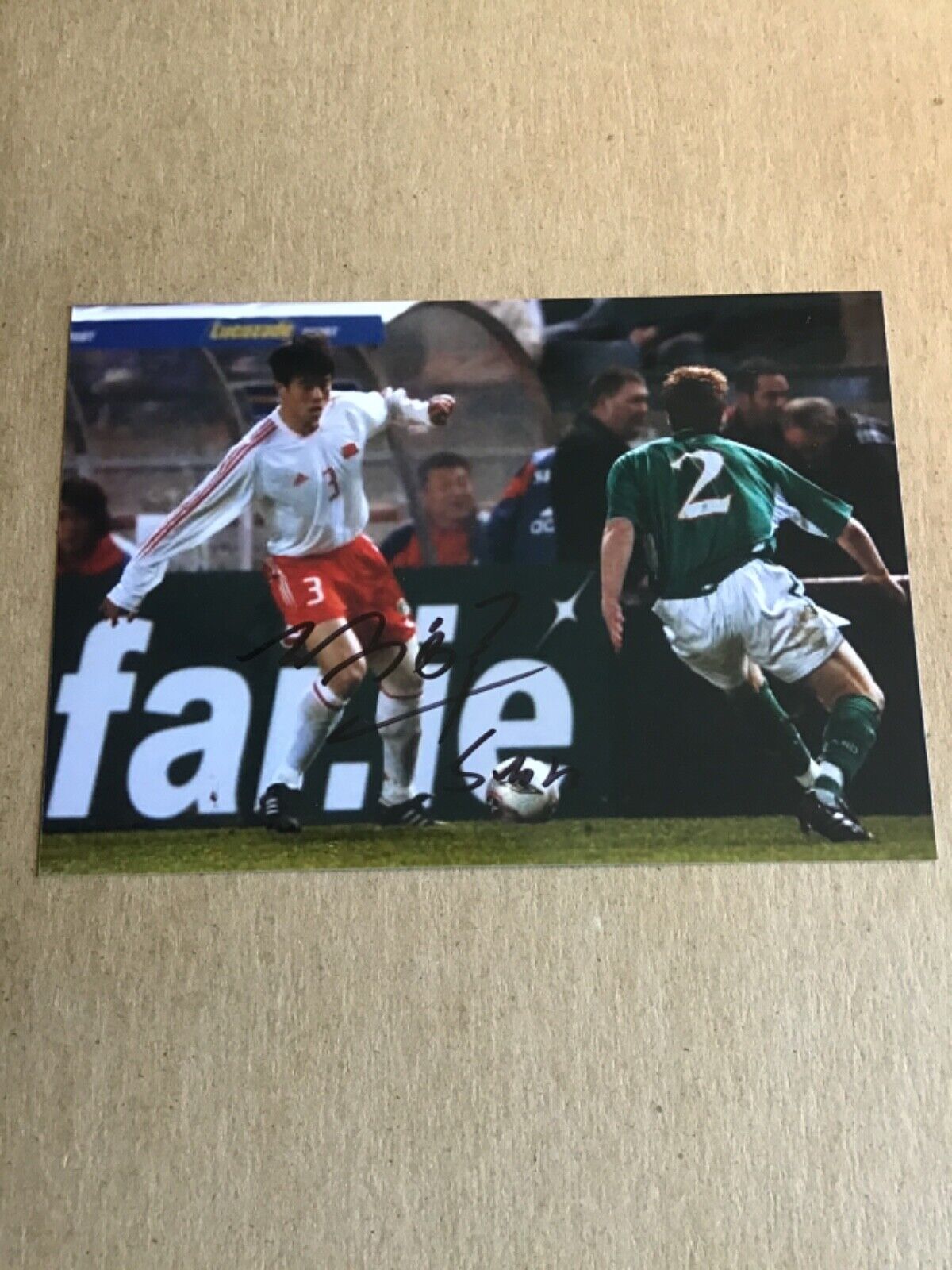 Sun Jihai,  China 🇨🇳 FIFA World Cup 2002 Photo hand signed