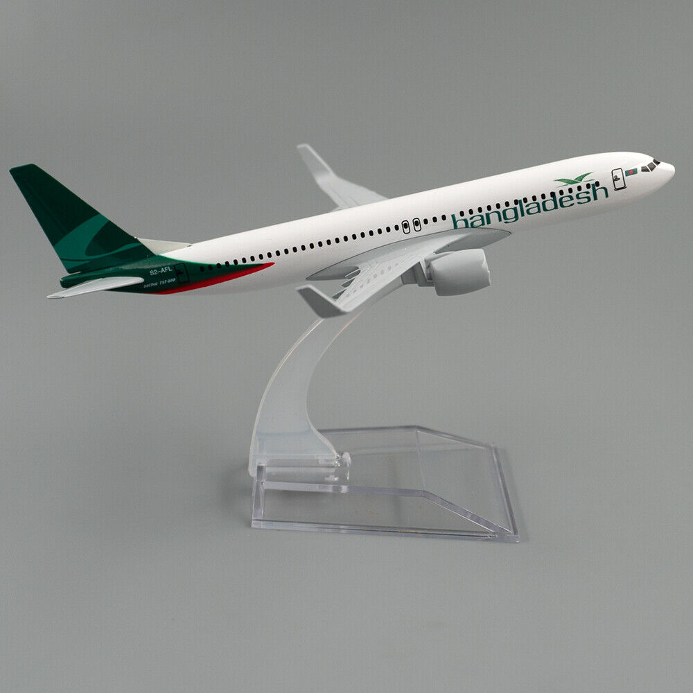 15cm Aircraft Boeing 737 Bangladesh Airline Alloy Plane B737 Model Toy Xmas Gift