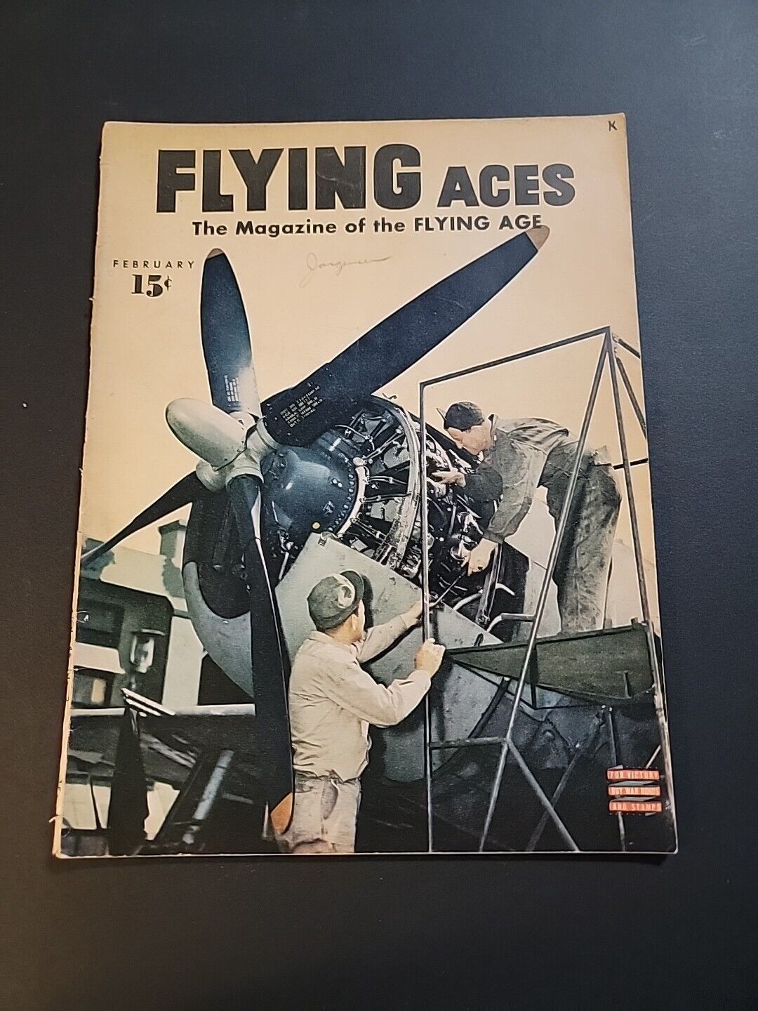 Flying Aces Magazine February 1944 Sky Cargo Luftwaffe Aviation Army Air Forces