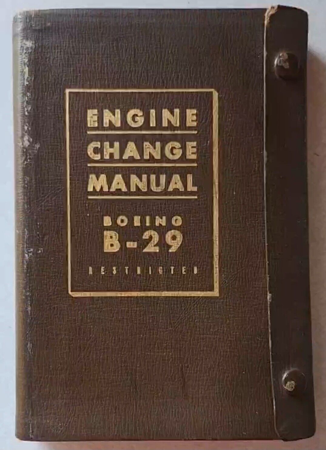 1ST EDITION 1944 WW2 BOEING B-29 SUPERFORTRESS - ENGINE CHANGE MANUAL