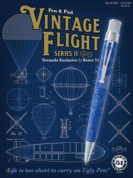 Retro 51 Vintage Flight II Rollerball Pen Limited Edition Of 300