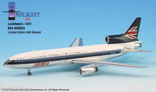 Inflight IF011001 Eastern BEA Lockheed L-1011 Hybrid N305EA Diecast 1/200 Model
