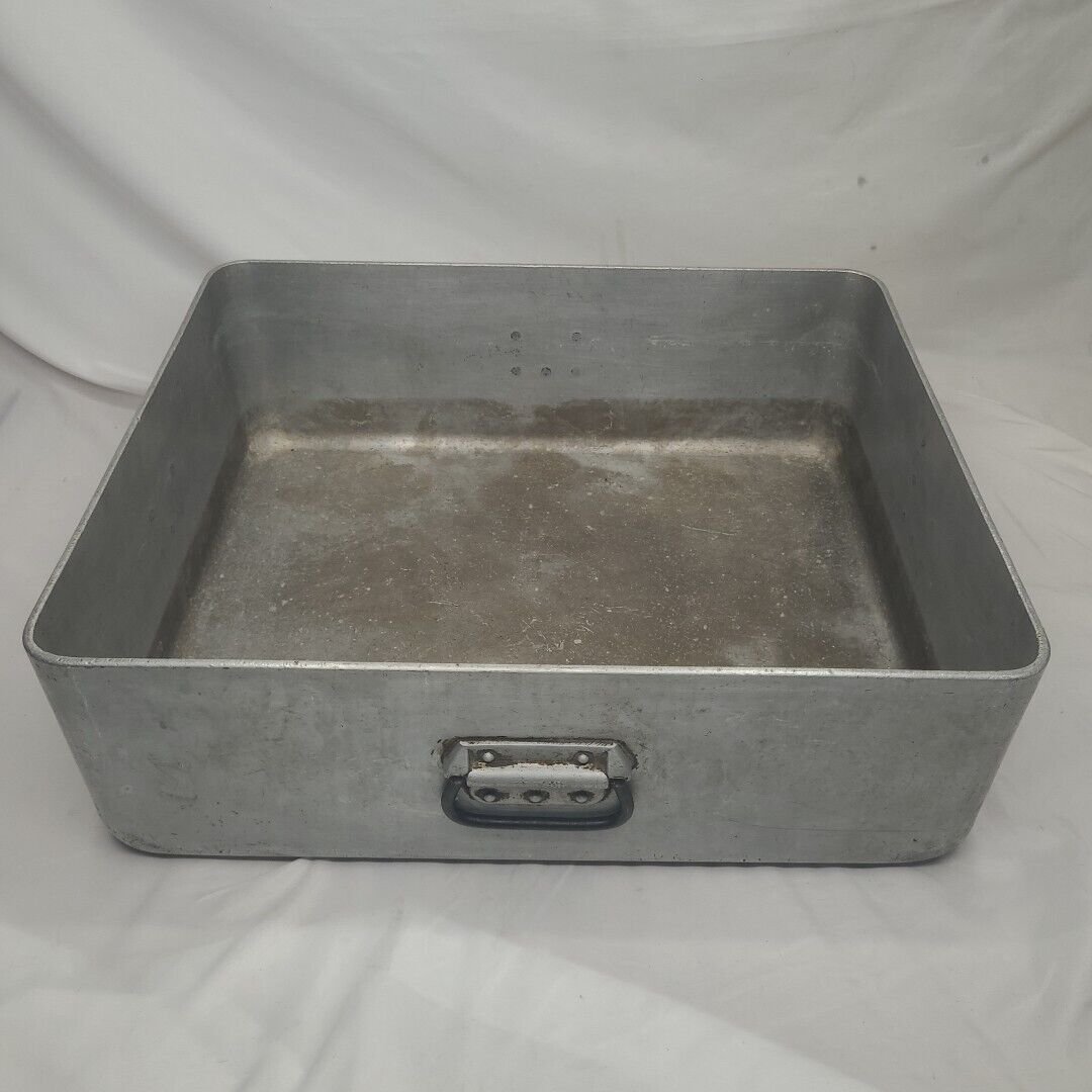 Vintage Wear Ever Aluminum Roasting Pan NO 4493 Cooking Military Used See Info B