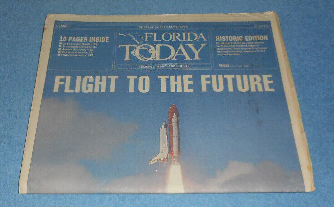 Florida Today Newspaper Sep 29 30 1988 Discovery Back To The Future NASA STS-26