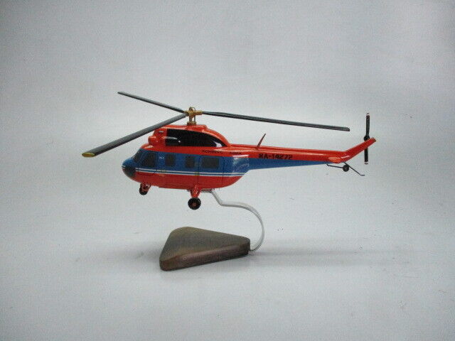 Mi-2 Mil Hoplite Helicopter Desktop Mahogany Kiln Dried Wood Model Small New
