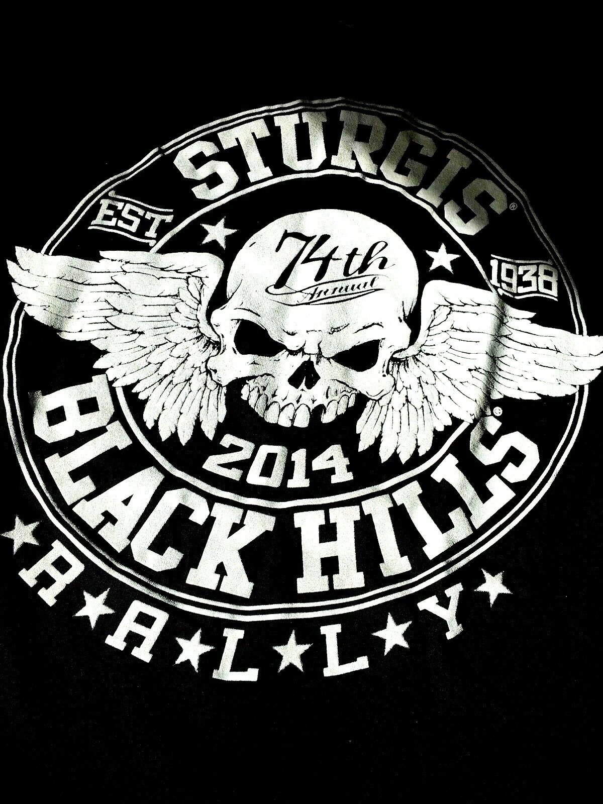 Delta Pro Weight Black Small TShirt Sturgis Black Hills 2014 Rally 021-65