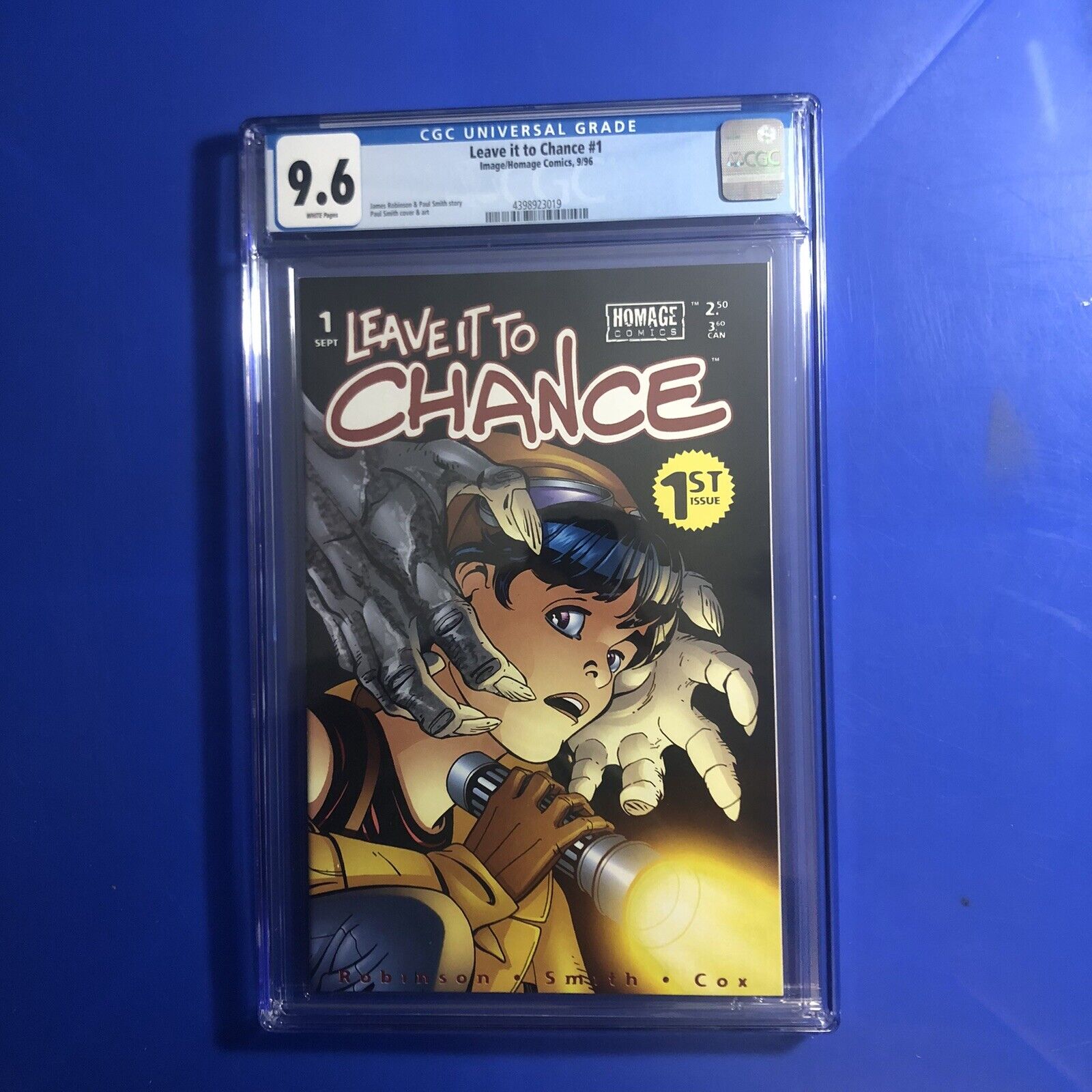 Leave It To Chance #1 CGC 9.6 1ST APPEARANCE Chance Falconer Homage Comic 1996