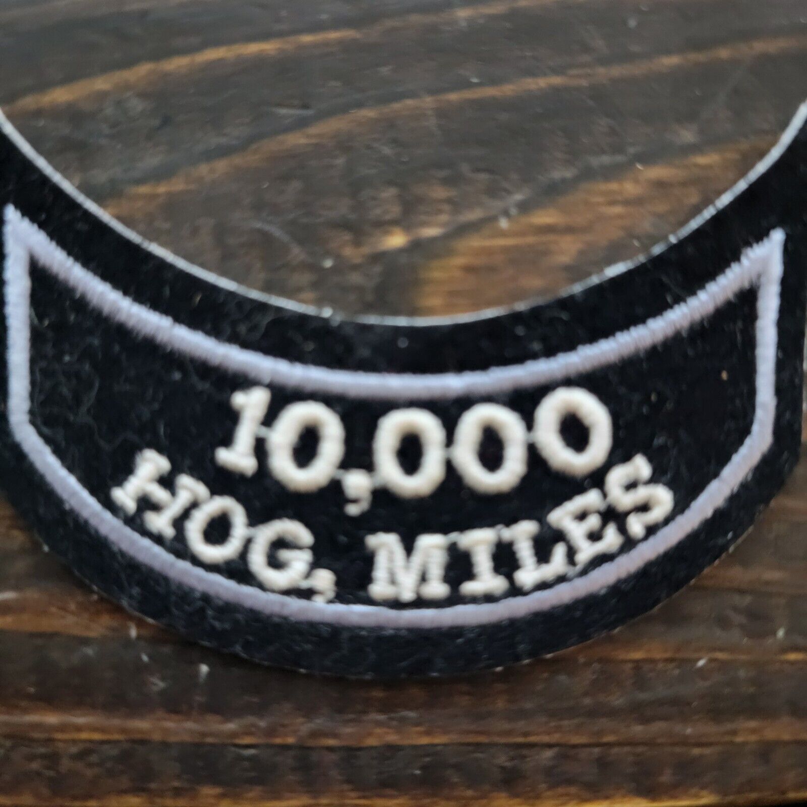HARLEY-DAVIDSON OWNERS GROUP  HOG Mileage 10,000 MILES VEST JACKET PATCH Rocker