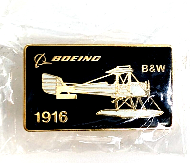 Boeing 1916 Model 1 B & W Seaplane Biplane Aircraft Commemorative Pin Aviation