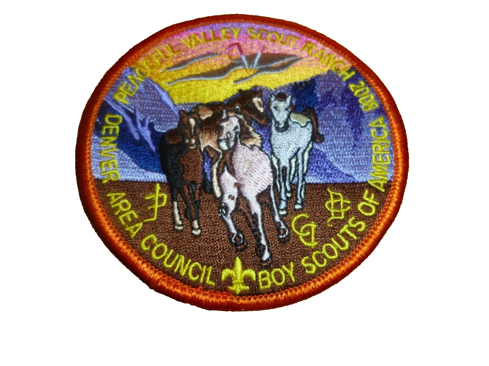Boy Scout 2008 Peaceful Valley Scout Ranch Denver Area Council Patch