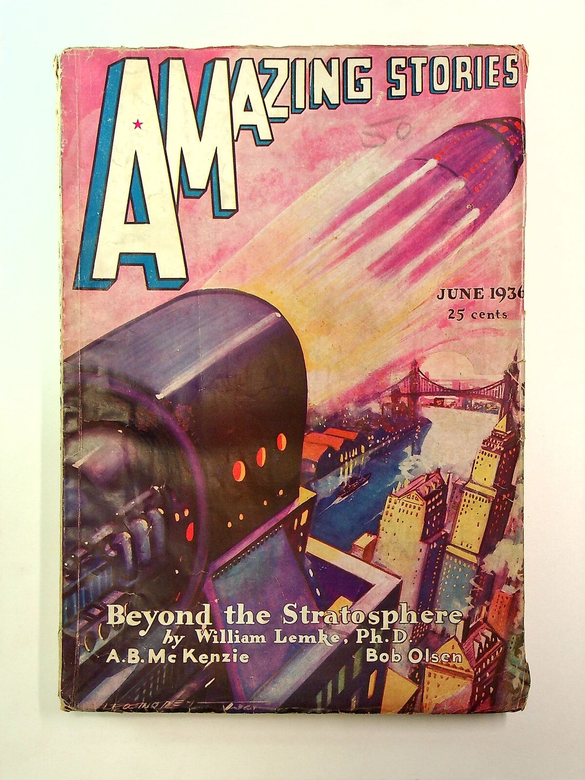 Amazing Stories Pulp Vol. 10 #10 GD- 1.8 1936