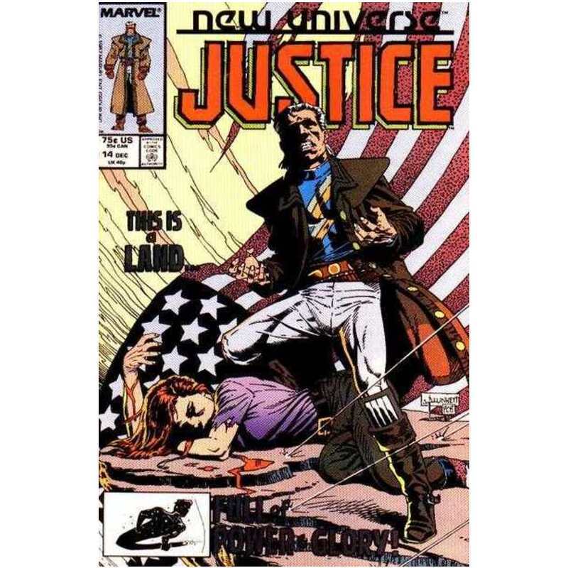 Justice (1986 series) #14 in Near Mint condition. Marvel comics [c&