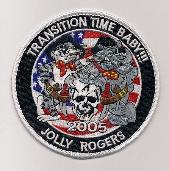 USN VF-103 TRANSITION TIME BABY 5 inch patch F-14 TOMCAT FIGHTER SQN
