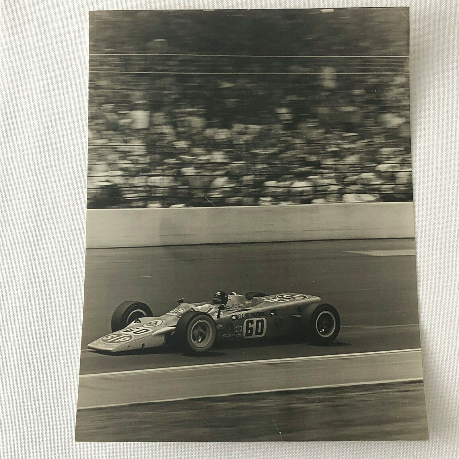 Vintage 1968 Indy 500 Joe Leonard STP Racing Car Photo Photograph Indianapolis 