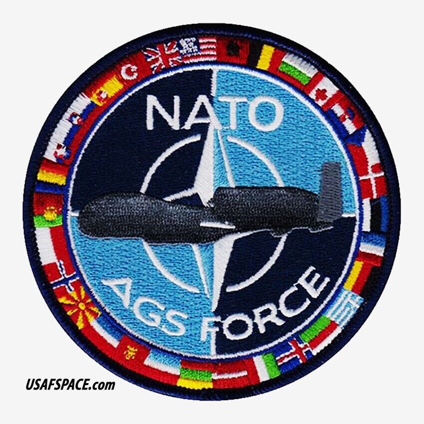 NATO AGS Alliance GROUND SURVEILLANCE FORCE-RQ-4D-GLOBAL HAWK- USAF VEL PATCH